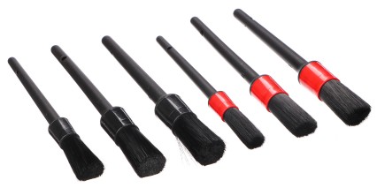 Precyzyjny zestaw szczotek do czyszczenia samochodu CAR DETAILING BRUSH 6, 6 sztuk