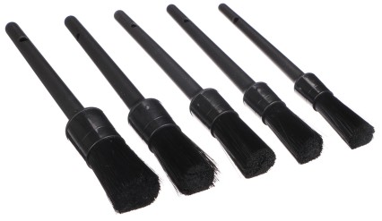 Twardy zestaw precyzyjnych szczotek do czyszczenia samochodu CAR DETAILING BRUSH 5 HARD, 5 sztuk