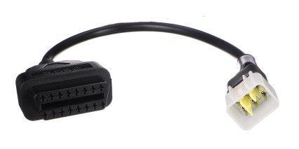 Adapter OBD-II 6-pin do motocykli Delphi MECHANIC CABLE 12