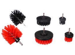 Zestaw szczotek do czyszczenia samochodu na wiertarkę CAR DETAILING DRILL BRUSH 6, 6 sztuk