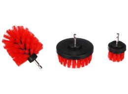 Średni zestaw szczotek do czyszczenia samochodu na wiertarkę CAR DETAILING DRILL BRUSH 3 MEDIUM, 3 s