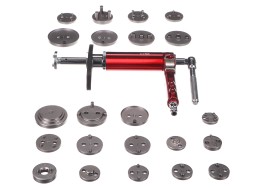 Pneumatyczny ściągacz tłoków hamulcowych MECHANIC BRAKE SET PNEU 23, zestaw 23 sztuki