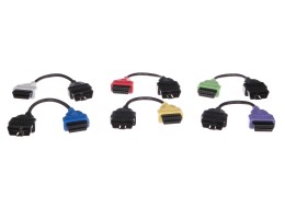 Kompletny zestaw adapterów FiatECUScan OBD-II dla samochodów MECHANIC CABLE SET 3, 6 sztuk