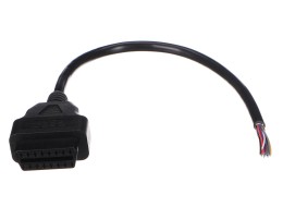 Przedłużacz OBD-II żeński z 16 pinami zakończony przewodami 30 cm MECHANIC CABLE 27