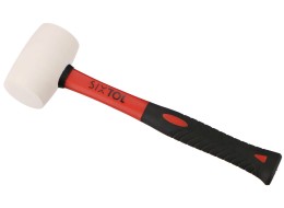 Młotek gumowy TPR HAMMER 340, biały, 340 g, 310 mm