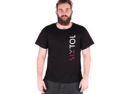 Męska koszulka T-SHIRT, czarna, rozmiar L, 100% bawełny